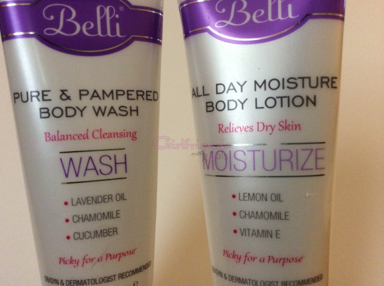 Belli bath gel and lotion